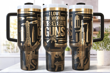 One Woman, Several Guns - 40 oz Tumbler
